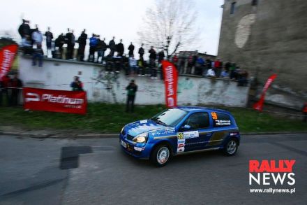 Mirosław Włodarczyk i Marek Kaczmarek - Renault Clio Sport.